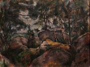 Rocks in the Forest Paul Cezanne